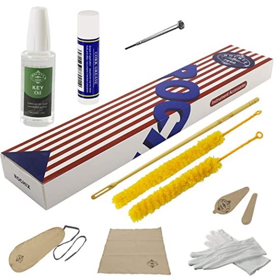 How to clean a flute: Rochix Flute Cleaner Care Cleaning Kit