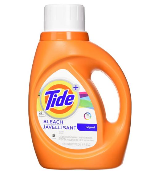 How to Get Grass Stains Out of Shoes: Tide bleach