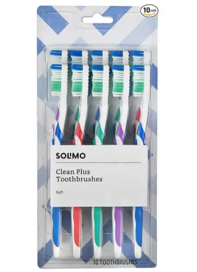 Differet Types of Toothbrushes: Amazon Brand - Solimo Clean Plus Toothbrushes