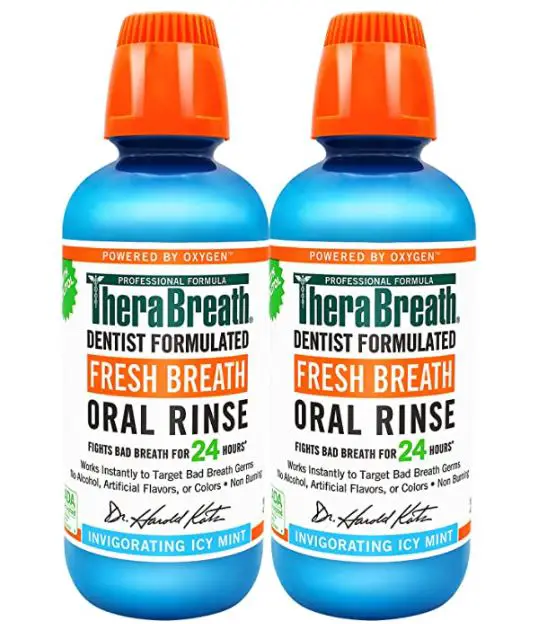 types of teeth cleaning: TheraBreath 24-Hour Oral Rinse