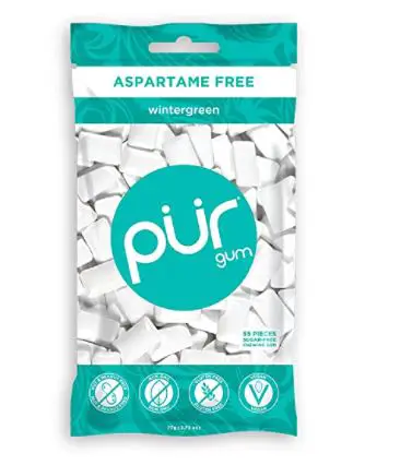 types of teeth cleaning: PUR 100% Xylitol Chewing Gum