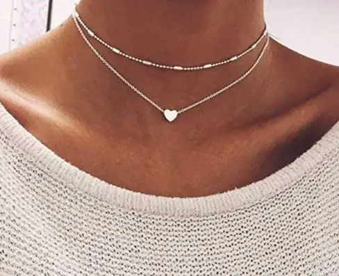 types of chokers: Layered Copper Choker